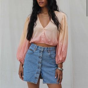 New Jens pirate booty rose boho blouse